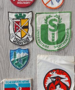 Badges schermen diverse schermclubs vintage