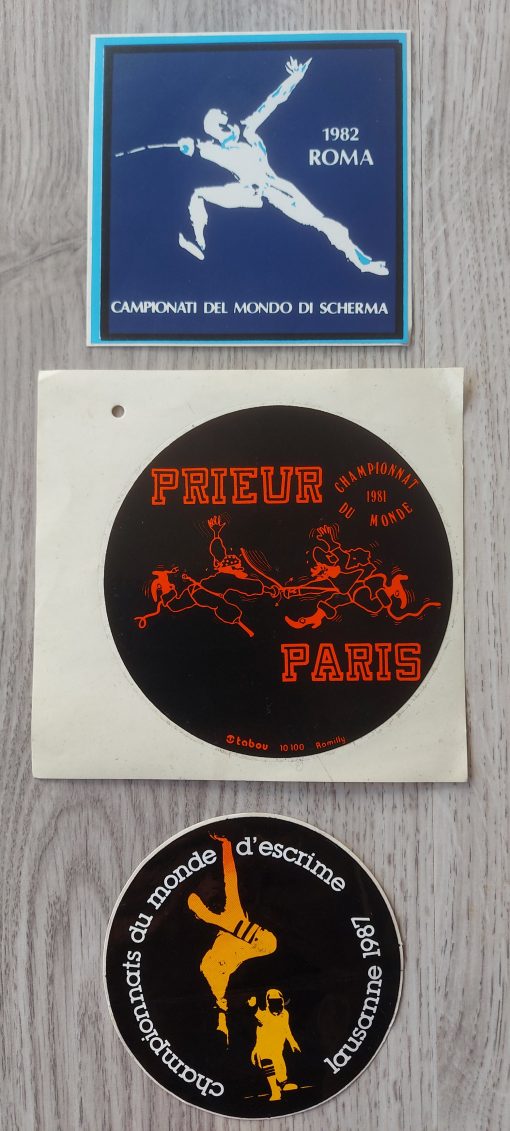 Stickers vintage schermen Wereldkampioenschappen