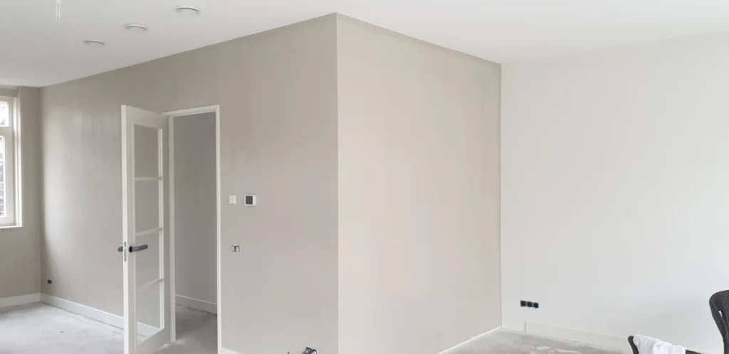 Renovliesbehang voor nieuwbouw
