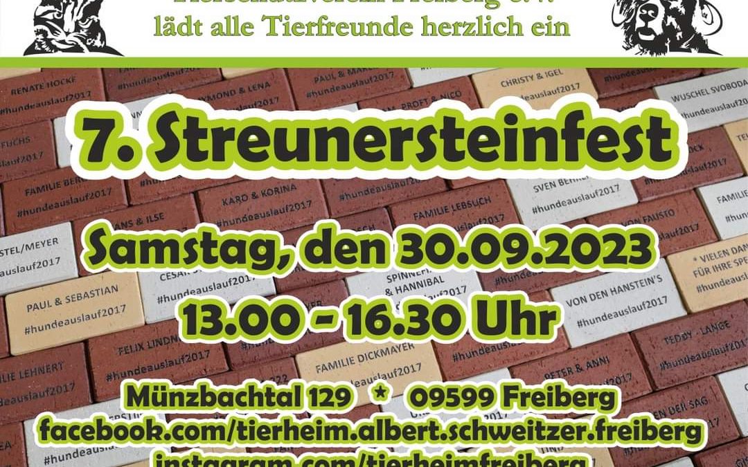 7. Streunersteinfest im Tierheim Freiberg