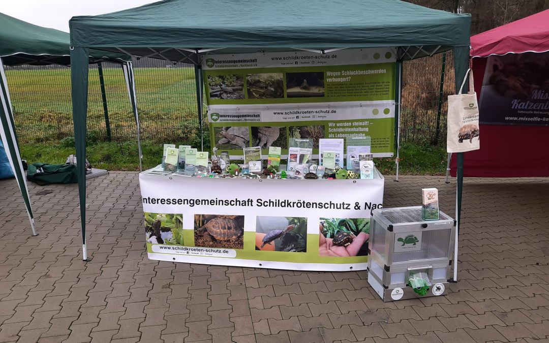 Infostand auf dem Tierweihnachtsmarkt im Tierheim Nordkreis Coesfeld