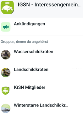 Neu! Die IGSN WhatsApp-Community