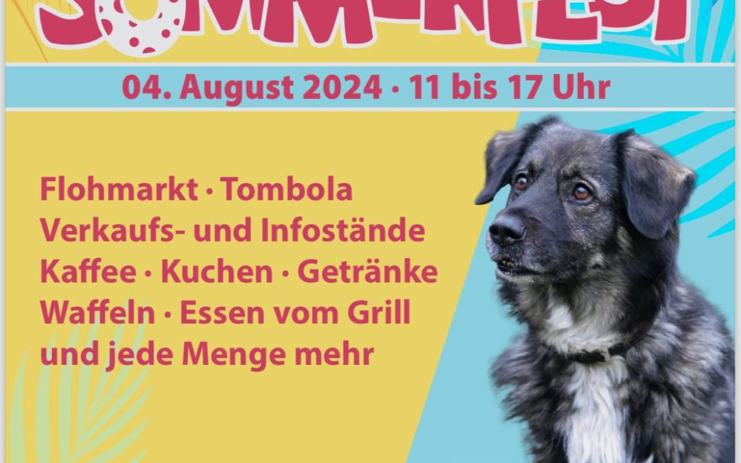 Infostand auf dem Sommerfest im Tierheim Minden