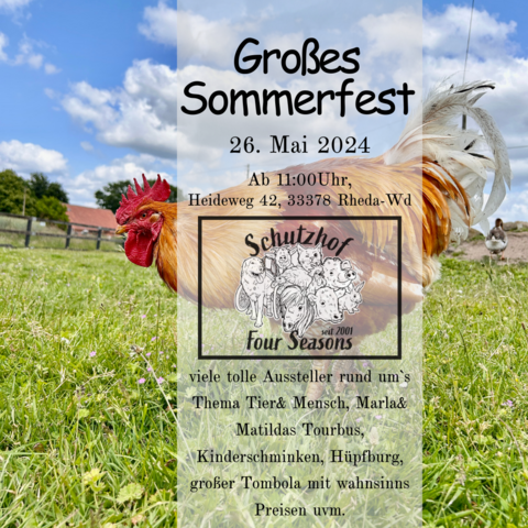 Infostand auf dem Sommerfest des Schutzhof Four Seasons