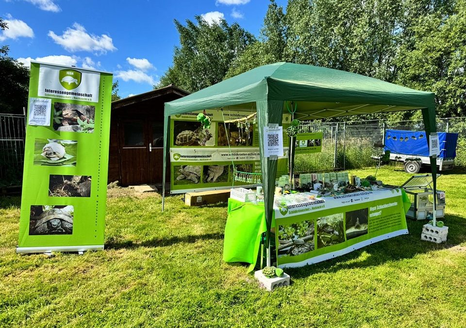 Infostand auf dem Sommerfest im Tierheim Bückeburg