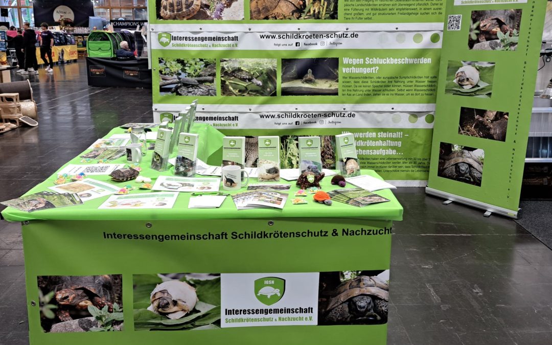 Infostand auf der Messe Tierwelt in Magdeburg 2025