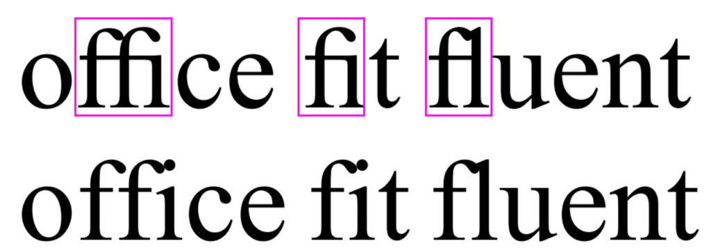 what are ligatures