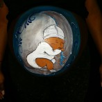 Bellypaint baby maan