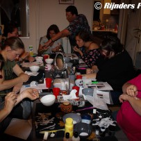 Halloween workshop werken met latex