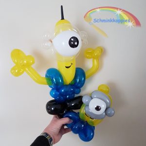 Minion ballonnen by Schminkkoppies Amsterdam Ballonvouwen