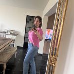 Roze casual knit top – zachte lente trui