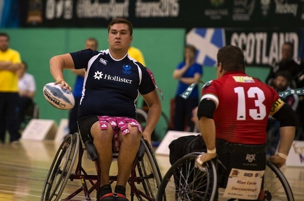 Wheelchair rugby league player