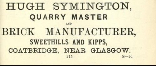 Hugh Symington brickmaker sweethills kipps