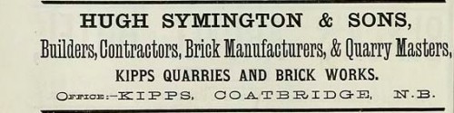 1886 hugh symmington kipps quarries coatbridge