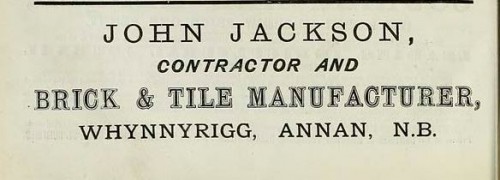 1886 john jackson whynnyrigg annan