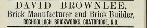 david brownlee rochsolloch coatbridge 1886