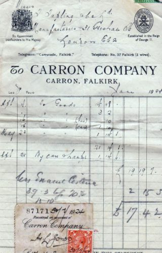 carron company invoice
