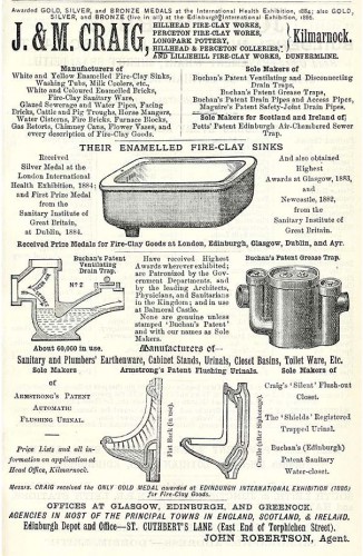 j & m craig 1889 - 1890