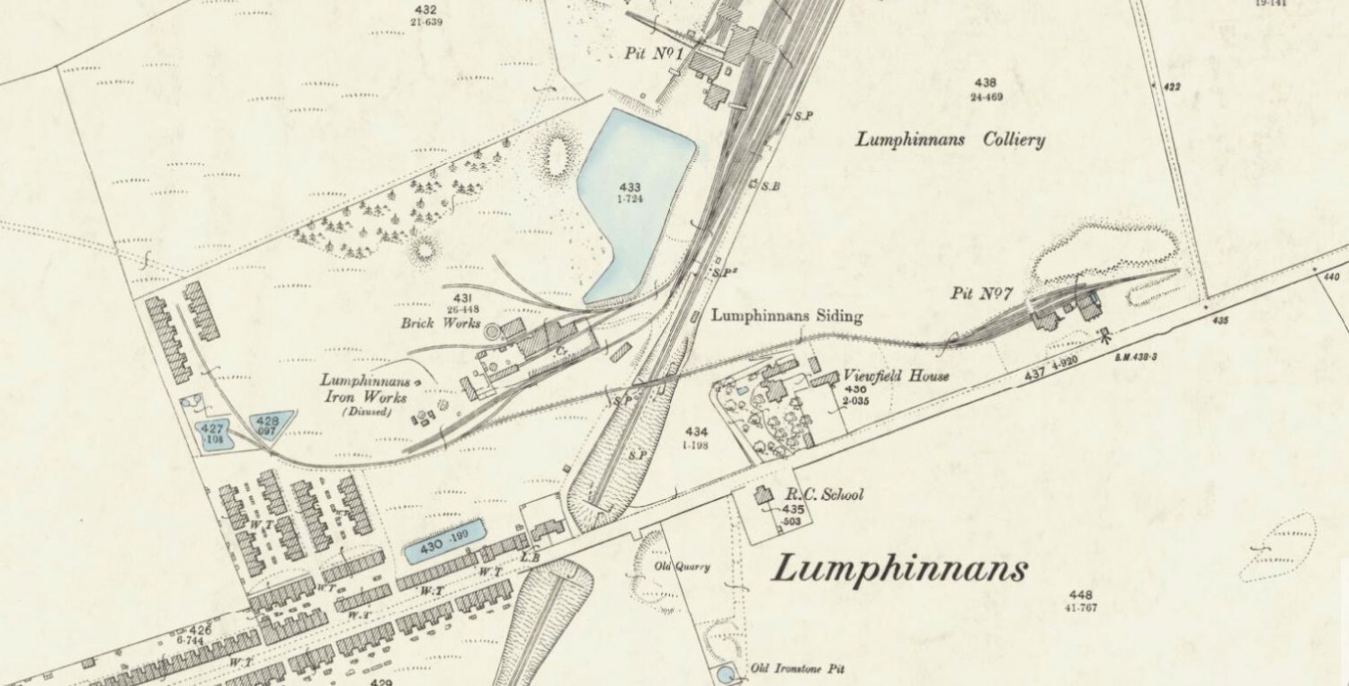 1894 OS Map - Lumphinnans Brickworks