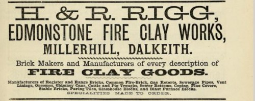 1882 H & R Rigg Edmonstone Millerhill Dalkeith