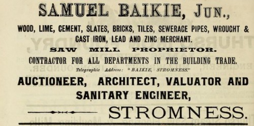 1893 Baikie Stromness