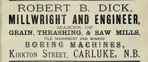 robert dick tile machine maker carluke advert