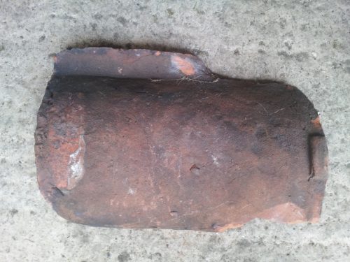 Pantile found at Carron Iron Works