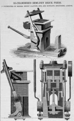 bi chambered semi dry brick press clayton howlett