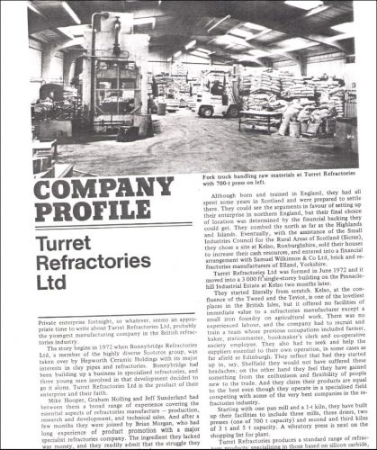 Turret refractories 1