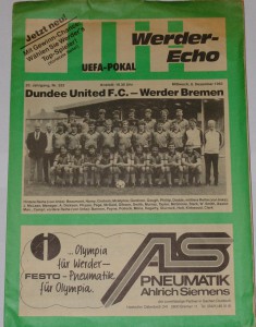 werder bremen v dundee united1982