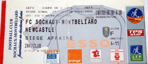 fc sochaux montbeliard v newcastle 2004