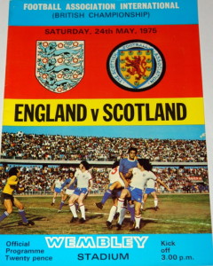 england v scotland 1975 programme