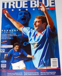 rangers v celtic 2004 programme