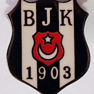 CZECH SK SLAVIA PRAHA & TURKEY BESIKTAS BJK 1903 FOOTBALL SOCCER CLUB PIN  BADGE