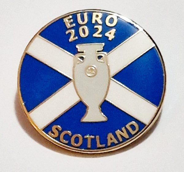 Scotland Euro 2024 Badge Scottish Football Memorabilia