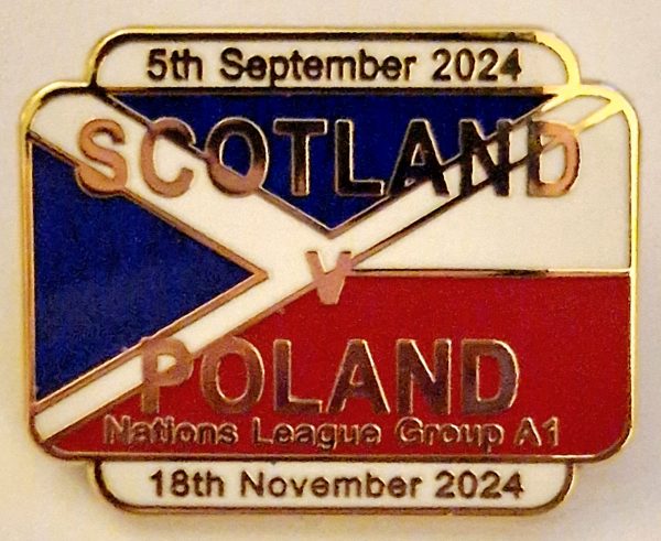 Scotland v Poland game badge 2024