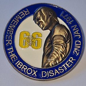 Rangers remember the ibrox disaster badge