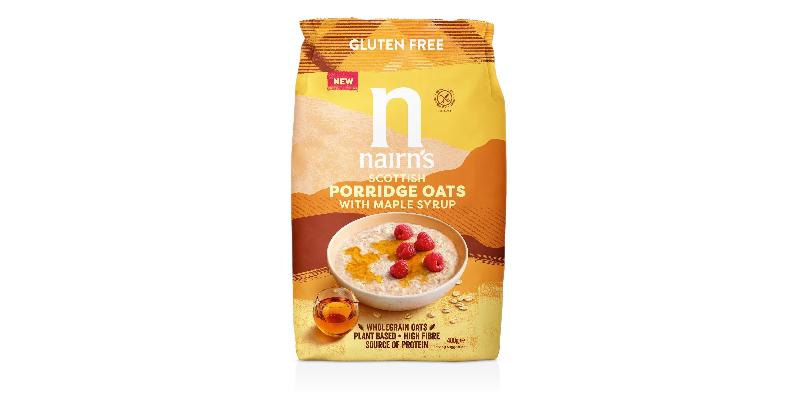 You are currently viewing Nairn’s expands gluten-free range with Porridge Oats with Maple syrup