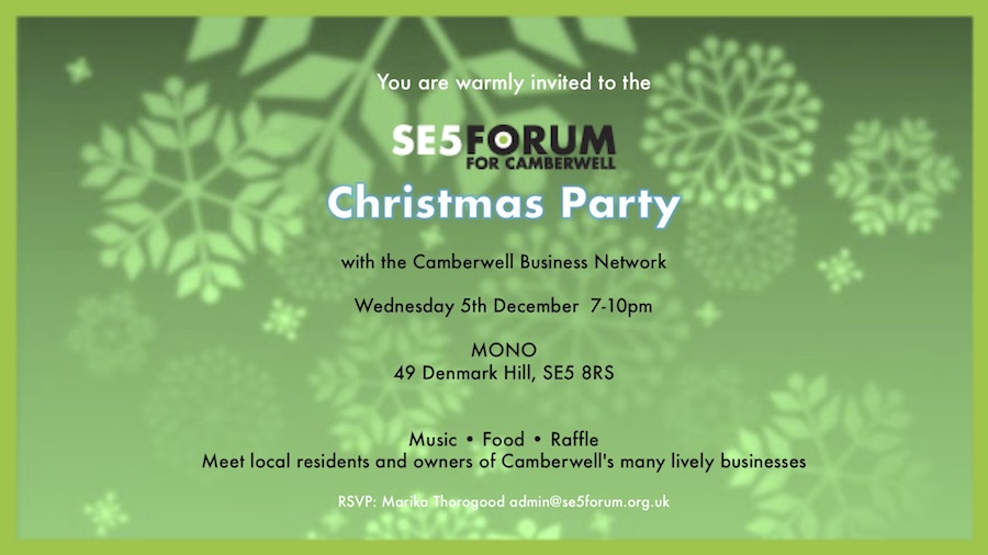 SE5 Forum Xmas Party with the Camberwell Business Network