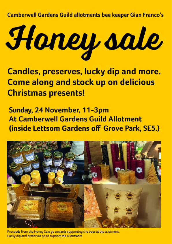Allotment Honey and candle sale