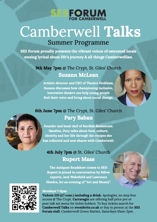 Camberwell Talks Summer Programme