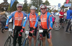 Mal (M) Fred Lyn (L) Andy Shearman (R) Stoke on Trent Prostate Cancer Charity Sportive 2011