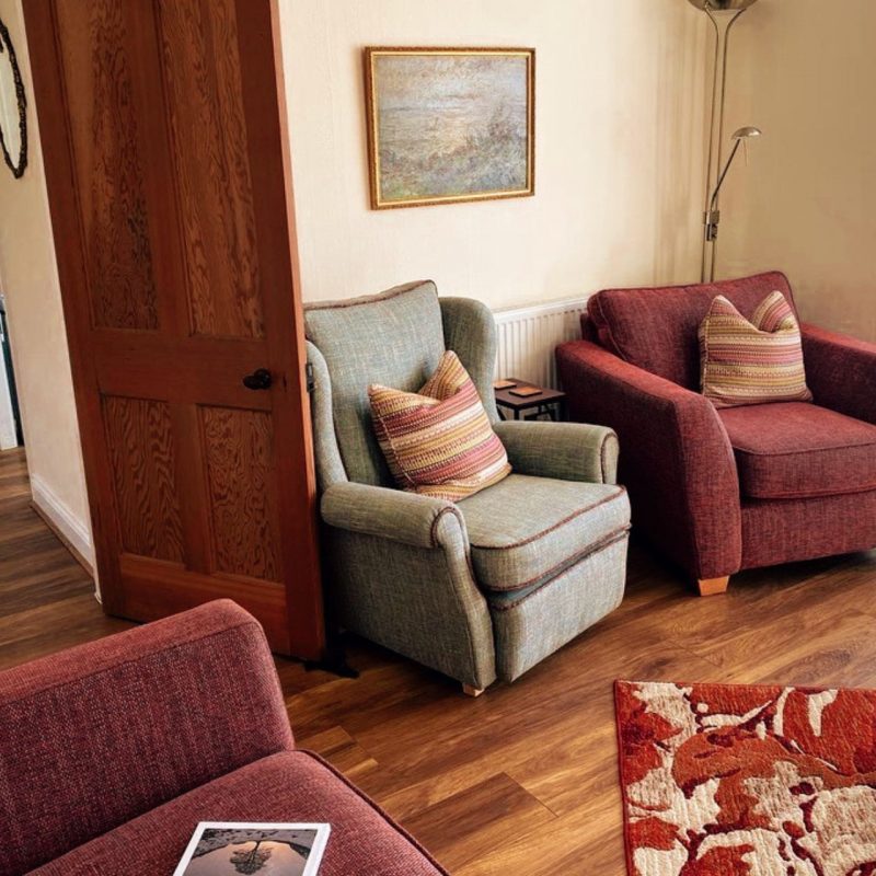 Cosy cottage living room in Seahouses, Northumberland