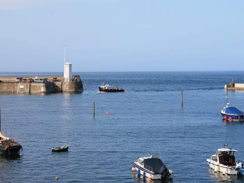 Seahouses Harbour on the Northumberland coast