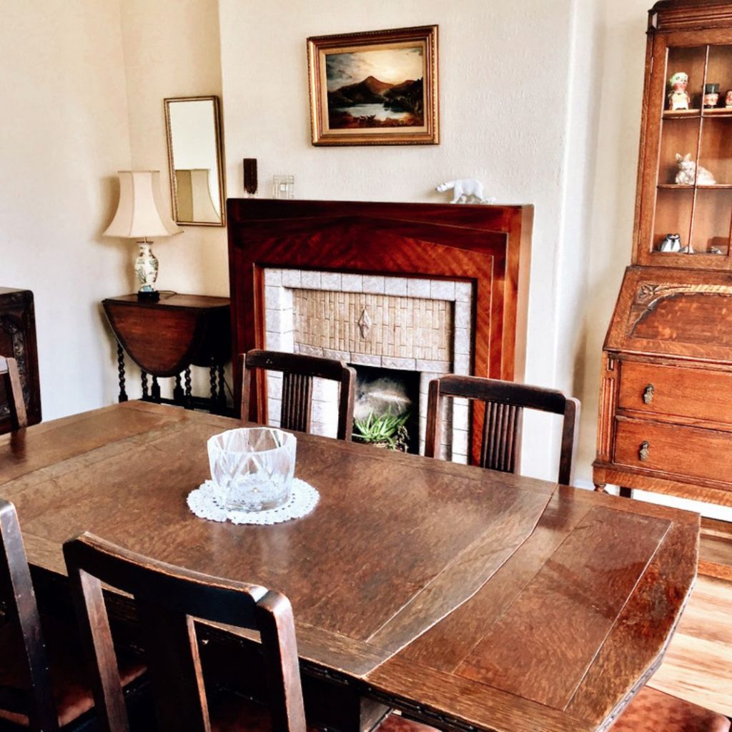 Rustic dining room in a country cottage in Northumberland