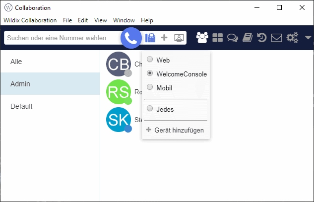 Wildix Collaboartion klein Homeoffice Telefon als Softphone