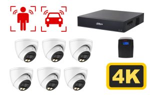Dome Camera 6 Set 4k NVR UPS