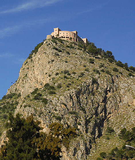 The Utveggio Castle on Monte Pellegrino