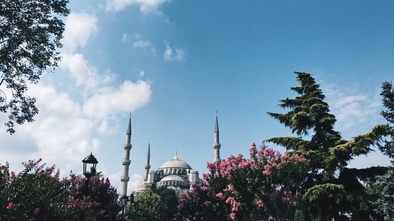 The Blue mosque in Istanbul, a photo by muslim Nisa Hilal from Peonycrescent
