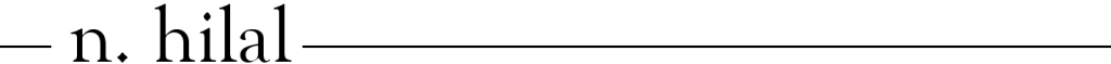 Signature of N. Hilal from Selîhâl